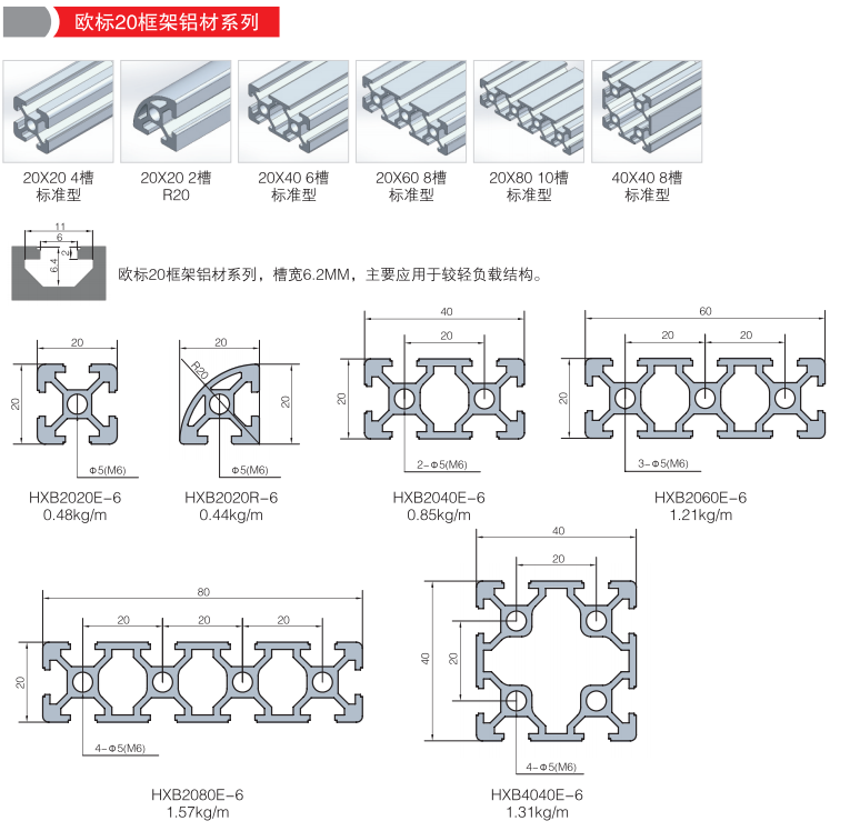 欧标基础铝材