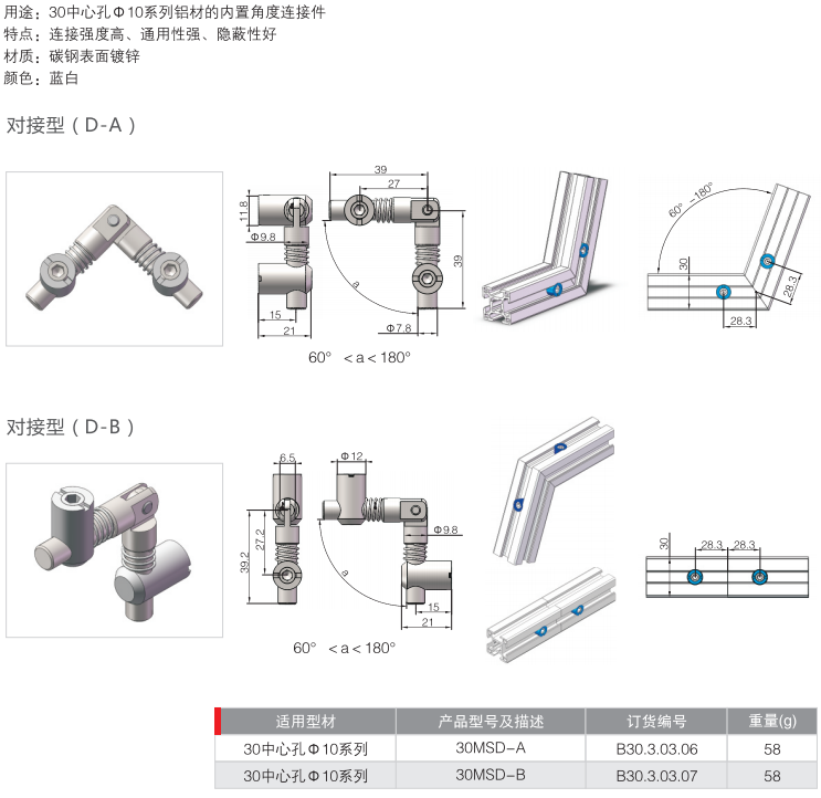 锚式连接销30