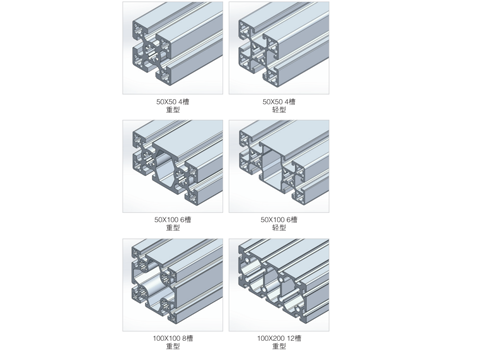 欧标50框架铝材